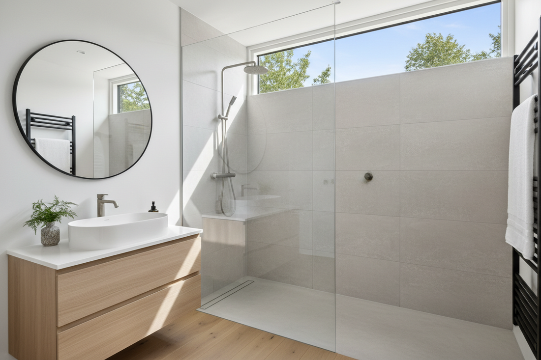 Varför räknas hela ytterväggen som våtzon 1 vid dusch?